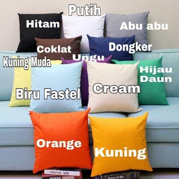 "New" SARUNG BANTAL POLOS SOFA / KURSI 40 X 40 CM