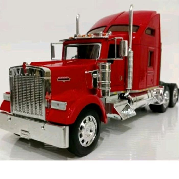 Diecast Welly Super Haulier Kenworth W900 Merah Baru Bukan Bekas Komplit