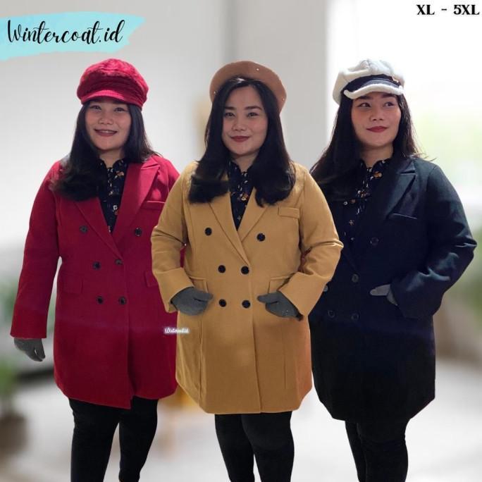 Ada Ready Ada Anastasia Wool Coat Big size Plus size Mantel wanita Jumbo jacket wol jaket cewek