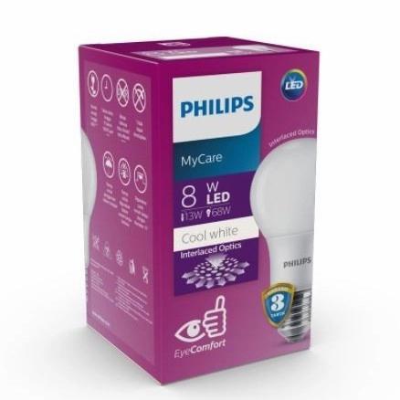 "New" Lampu LED Bulb Philips Mycare 8W E27 4000K Semi putih