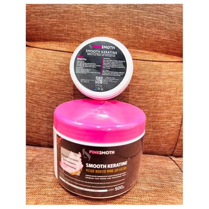 Keratin Pelurus Rambut Pinksmoth Keratin 500 gram Meluruskan Menghaluskan Menutrisi Rambut