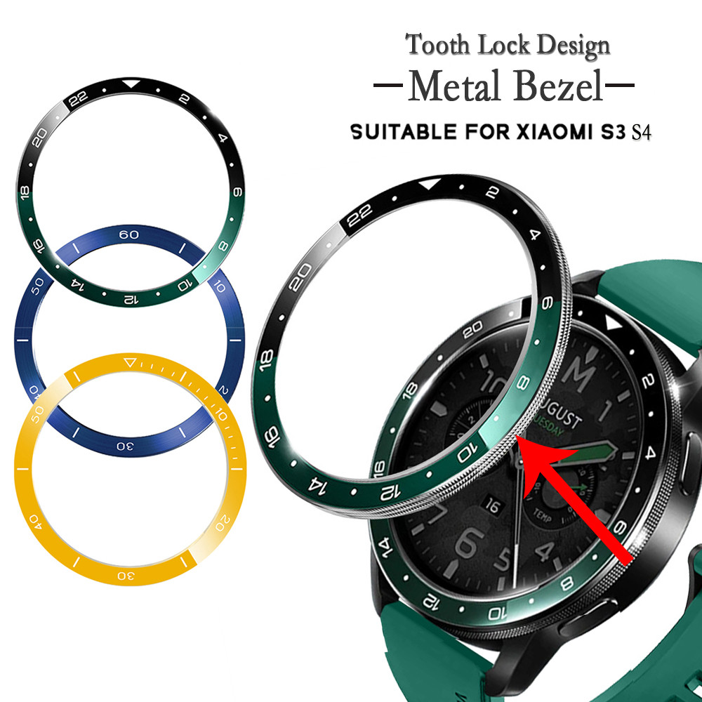 Metal Bezel Ring For Xiaomi Watch S3/S4 Watch Bezel Decoration For Xiaomi Watch S4 Styling Frame