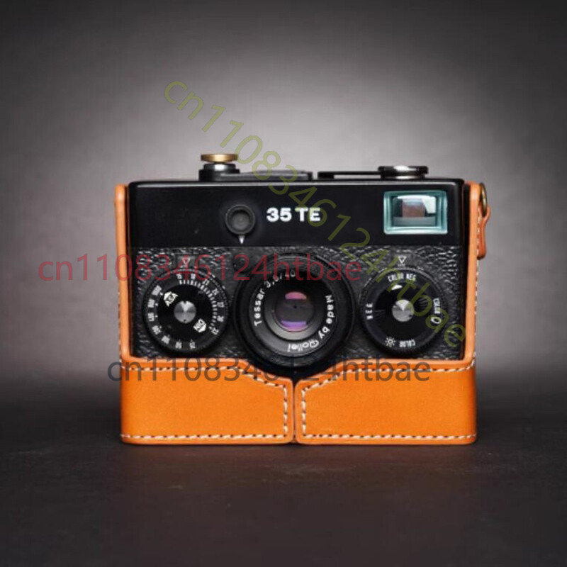 Genuine Real Leather Half Camera Case Bag Cover For Rollei 35?35S?35T?35TE?35SE