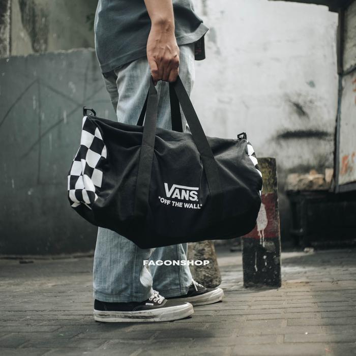 Vans Duffle Bag Overnight Gym Checkerd Original 100 Bnip Tbk