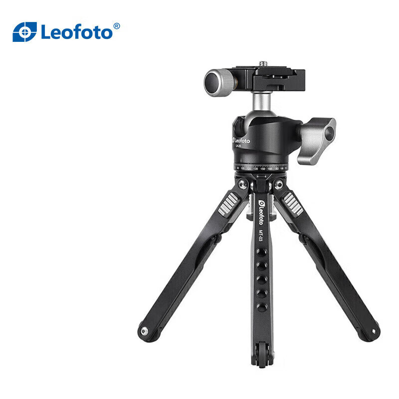 Leofoto MT-03+LH-25 Multi-Function Desktop Tripod Mobile Live Streaming Stand Suitable for Video