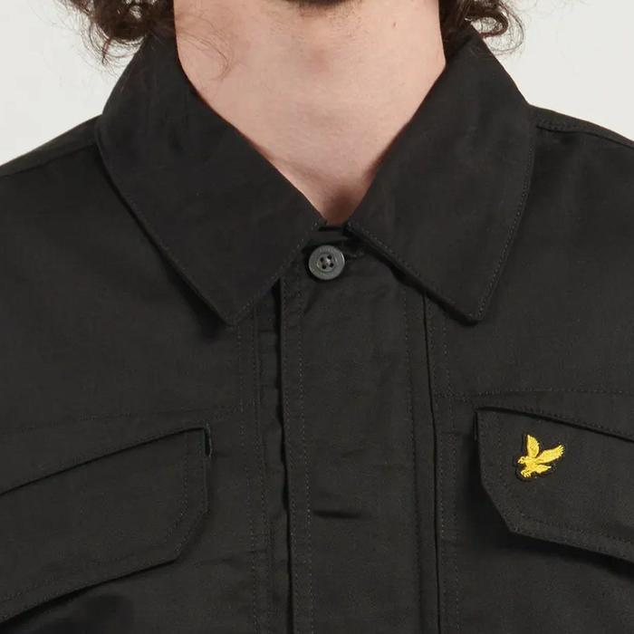 Lyle and Scott Multi Pocket Overshirt Jacket Black Original