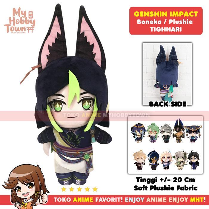 Boneka Anime Game Karakter Genshin Tighnari Sumeru Plushie Doll