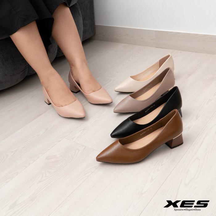 XES ALVIDA-749 Sepatu Pantofel Wanita Sepatu Kerja Wanita Import 4CM (big size)