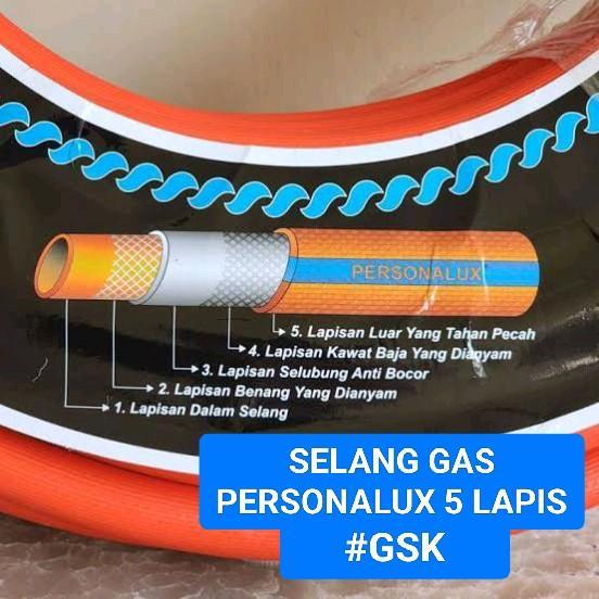 Selang gas 5 lapis serat kawat tekanan tinggi meteran selang Kompor