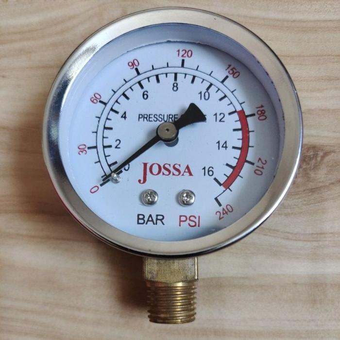 Jossa Pressure Gauge 16Kg / Jossa Pressure Gauge 16Bar / Jossa Ukuran Angin Compresor 16Bar