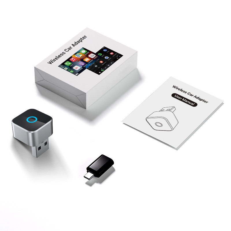 2026 Hot Sale Super Mini Upgrade 2-in-1 Wireless CarPlay & Android Auto / Carlife Adapter For Wired