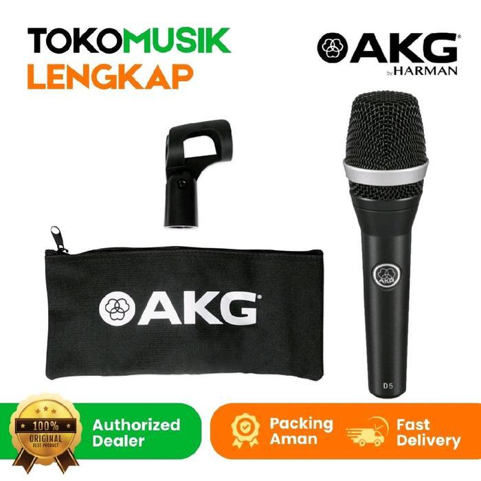 Dynamic Mic Cable Microphone Kabel AKG D5 Mic AKG D 5 Ori Garansi by Harman