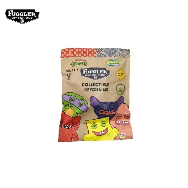 Original Fuggler Random Keychain Blind Box 2 Figure Ugly Funny Monster Tooth Wide Eyed Weirdo