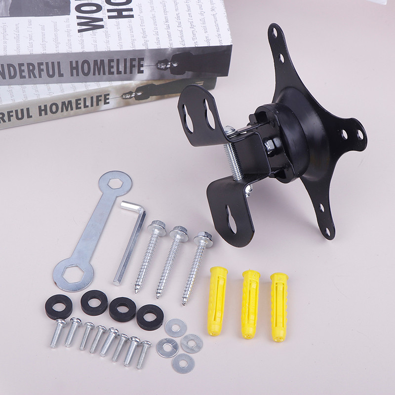 1Set 14-24/27Inch TV Mounts LCD LED Monitor Wall Mount Bracket Fixed Flat Panel TV Frame Support 180