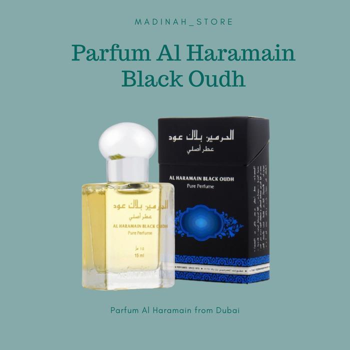 Parfum Al Haramain Black Oudh 15 Ml Original Alharamain Minyak Wangi Original Bpom #Gratisongkir