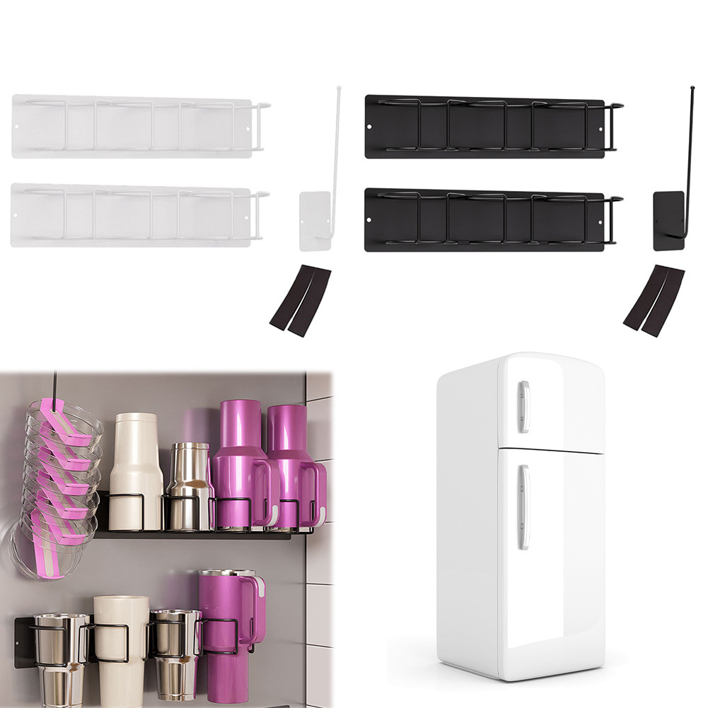 Magnetic Rack for Stanley Tumbler Tumbler Lid Organizer Magnetic Cup Holder Magnetic Water Bottle
