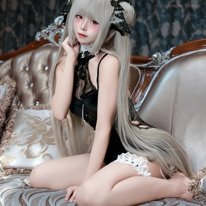 New Game Azur Lane Hms Formidable Cosplay Costume Girl Jumpsuit Dress Pu Leather Bodysuit Uniform