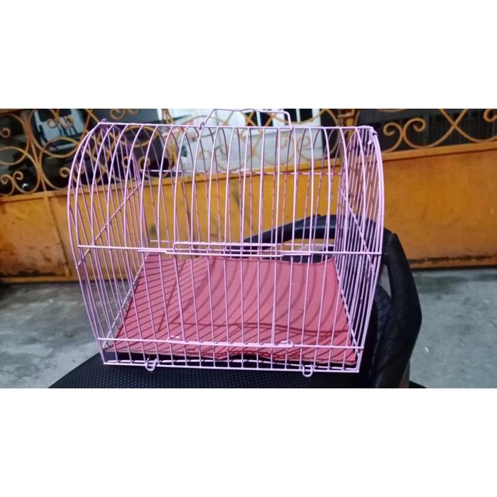 KANDANG UNTULAN BESI SANGKAR BAWA BURUNG HAMSTER BONUS ALAS KARPET