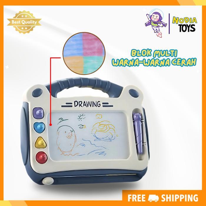 Nodia Toys Mainan Papan Tulis Magnet Mainan Pembelajaran Untuk Anak Mainan Papan Gambar Anak