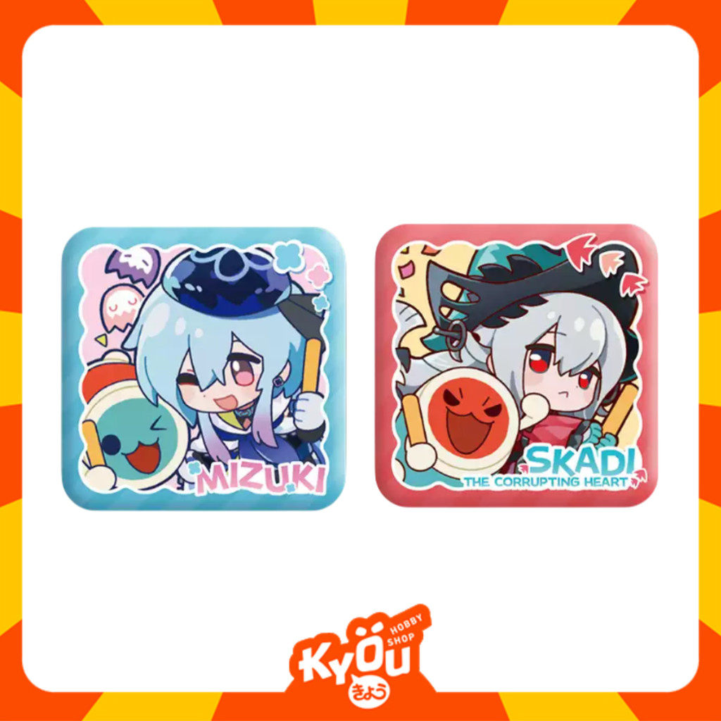 Skadi the Corrupting Heart - Mizuki Arknights × Taiko no Tatsujin Collaboration PU Can Badge (5,8cm)
