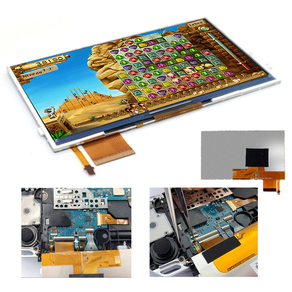 For PSP3000 IPS LCD Screen Drop in Highlight High Brightness For PSP 3000 Console No Need Solder