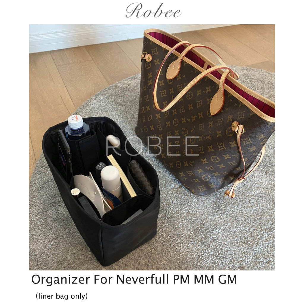 ROBEE For Neverfull Organizer Insert Bag Women Insert Organizer with pockets for Cosmetics Makeup Ba