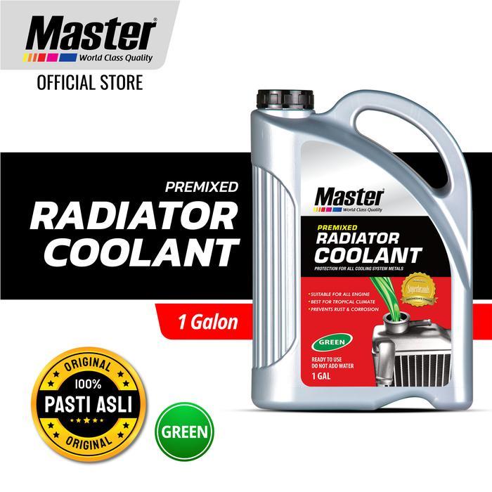 Master Radiator Coolant Premixed Green 1 Gal Air Radiator Mobil