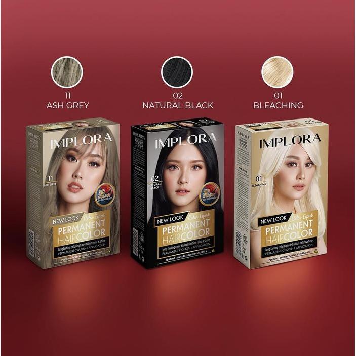 IMPLORA Hair Color Pewarna Rambut Cat Rambut Implora Semir Rambut