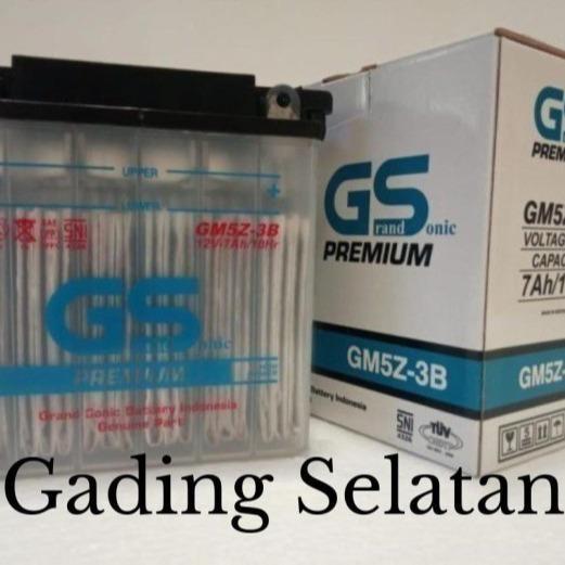 Aki motor Basah GS GM5Z-3B motor mio sporty, mio smile, jupiter mx old, megapro hiu, primus, supra