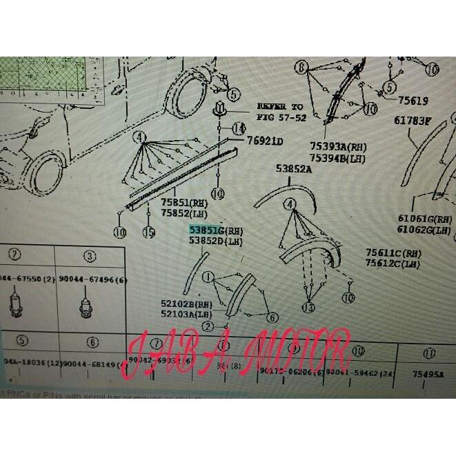 Karet Over Fender Rush-Terios-Karet Fender Rush-Terios Ori #Gratisongkir