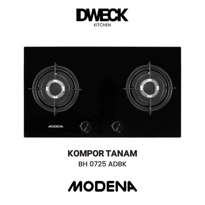 DWECK - Paket Kompor Tanam 2 Tungku Black Modena - BH 0725 ADBK - KOMPOR BH0725