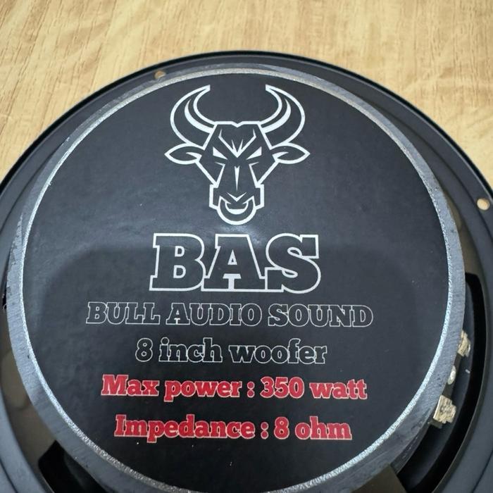 Bull Audio Sound Speaker Komponen 8 Inch Woofer 350 Watt 8 Ohm Spiker 8In Speaker Driver 8 Original