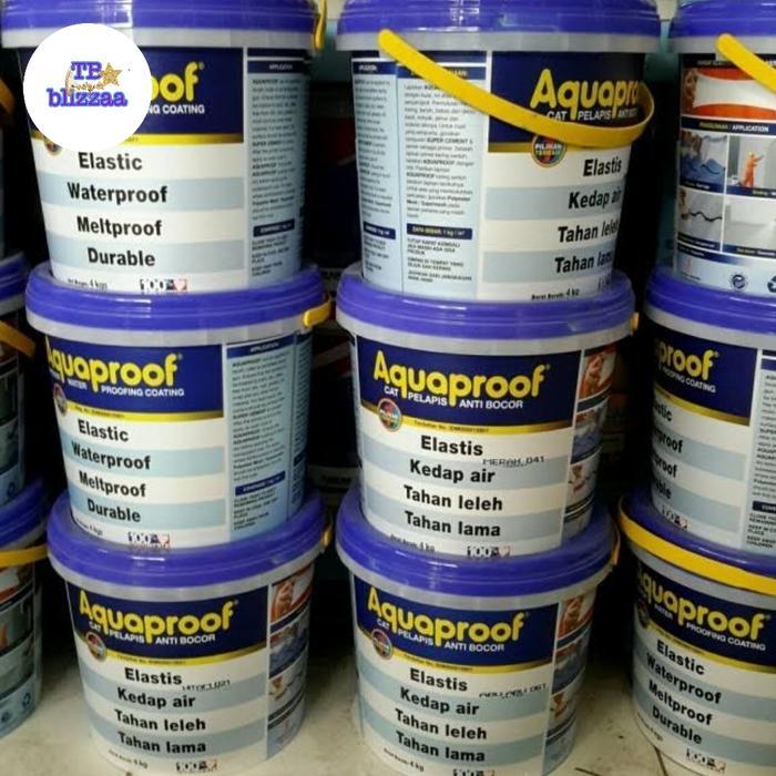 Aquaproof 4kg Elastex 4kg Waterproofing AntiBocor Variasi Warna Aquaproof 4kg Abu Putih Hitam Biru