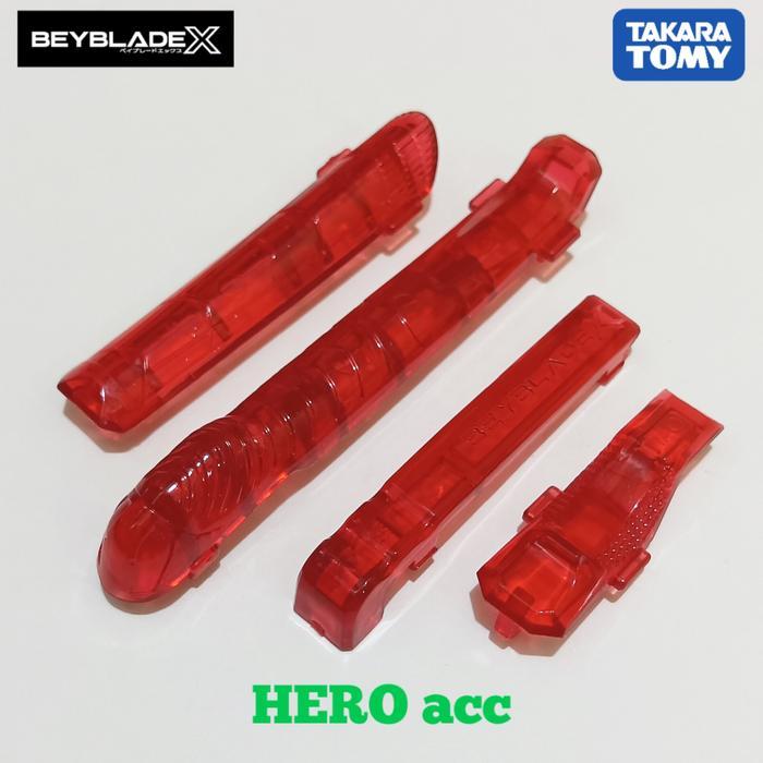 Sale Beyblade X Red Rubber Grip Accesoris For Grip Launcher Original Tajara Tomy