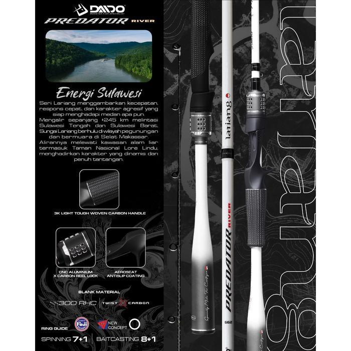Daido - Joran Predator River Series Ss300Rhc Casting Spinning/Baitcasting Terbaru