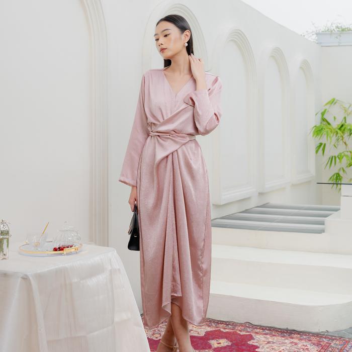 New Foxquinn - Nada Dress - Dress Kaftan - Dress Wanita Lebaran #Gratisongkir