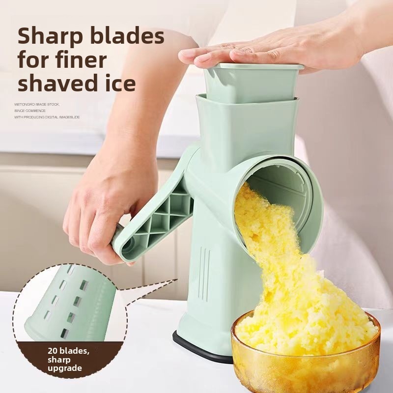 Manual Ice Shaver Stall Unplugged Ice Shaver Small Cotton Ice Sand Machine Ice Box Household Hand
