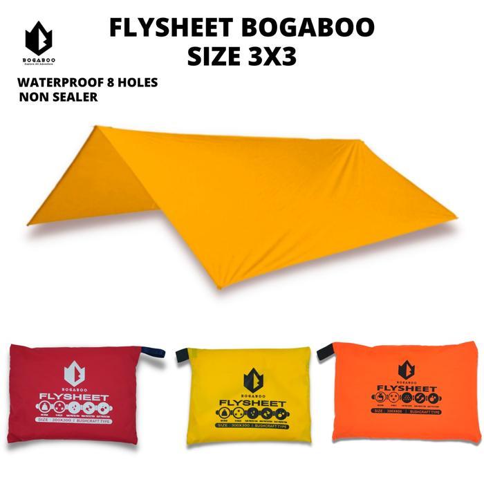 Consina - Flysheet Ultralight Waterproof Ukuran 3X3 Meter 8 Lubang - Flysheet Tenda - Fly Sheet -