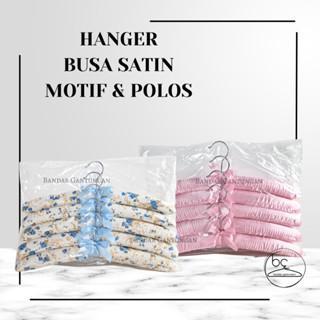 New Hanger Motif / Polos Premium Gantungan Baju Busa Satin Hanger Shabby Chic Display Gantungan