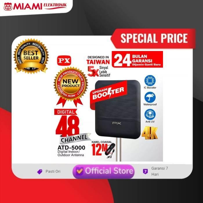 Antena TV Digital PX ATD5000 / Antena PX Luar Dalam ATD 5000 New