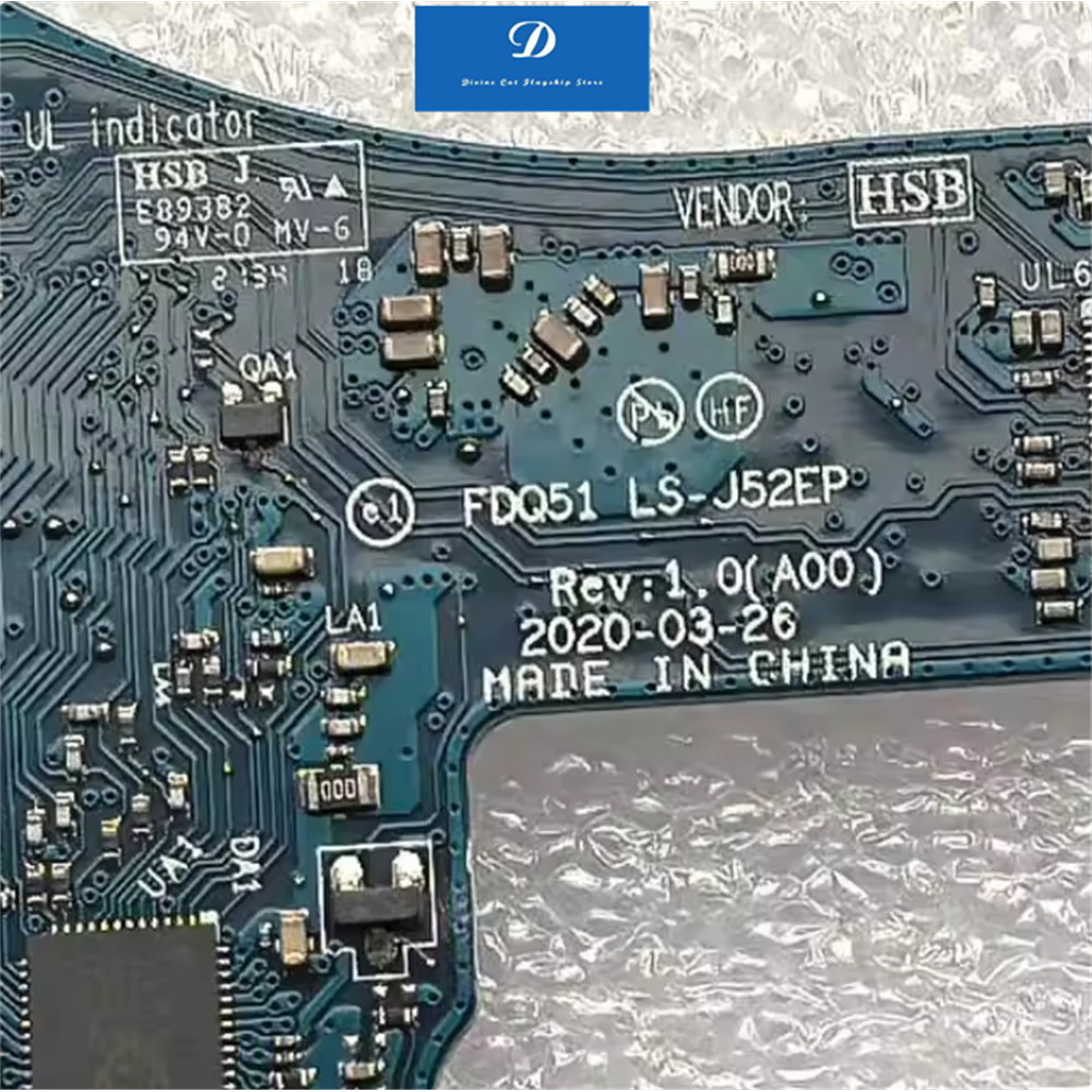 FOR Dell Alienware M15 R3 Audio Network Card USB Board LS-J52EP 01RM3Y
