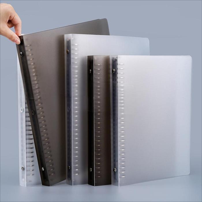 Binder A5 20 cincin binder Buku Binder Aesthetic Transparan Hitam Putih Notebook Aesthetic Korea *