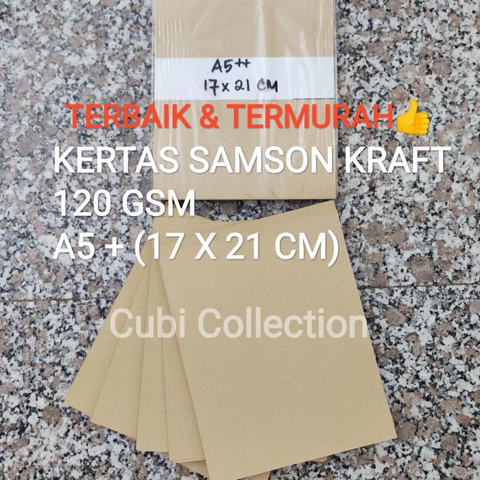 KERTAS SAMSON KRAFT 120 GSM A5 + (17 X 21 CM ) COKLAT TERMURAH