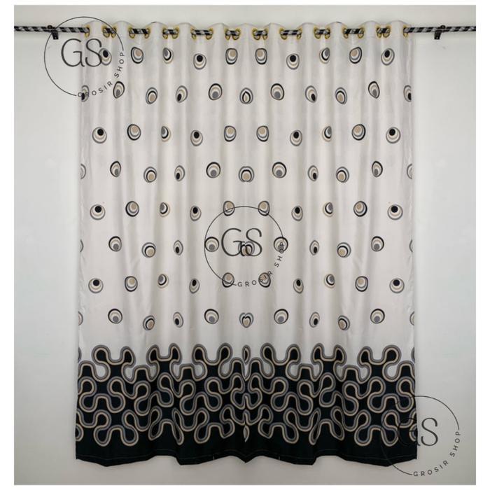 Sale Gorden Smokring Motif Abstrak Minimalis Zig Zag Zigzag Tosca Muda