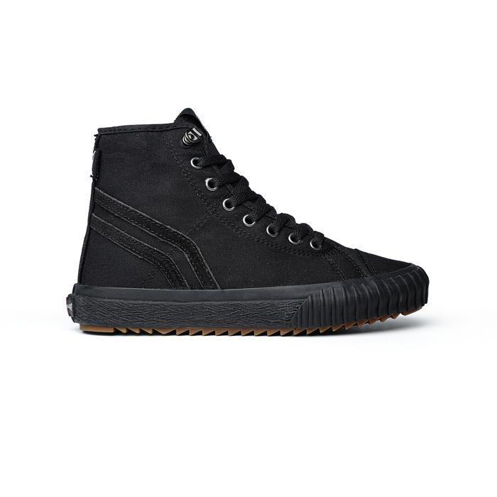 Finisher - Sepatu Sneakers Unisex Pria Wanita Outlander High Full Black Casual Shoes Snekers Hitam