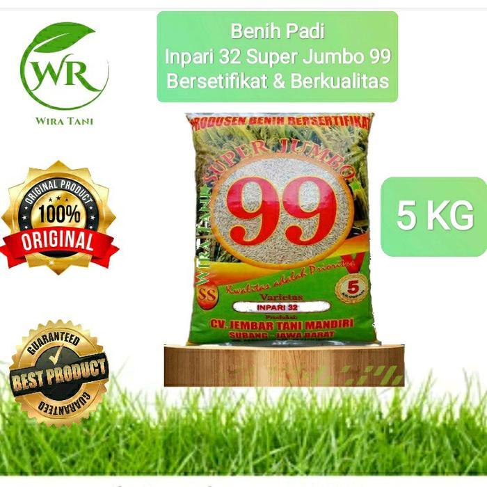 DISKON benih padi inpari 32 super jumbo subang 99 bersertifikat (label ungu) READY STOCK