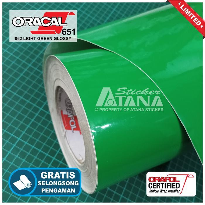 Skotlet Hijau Glossy Oracal 651 Stiker Green Gloss Metalik Decal Mobil