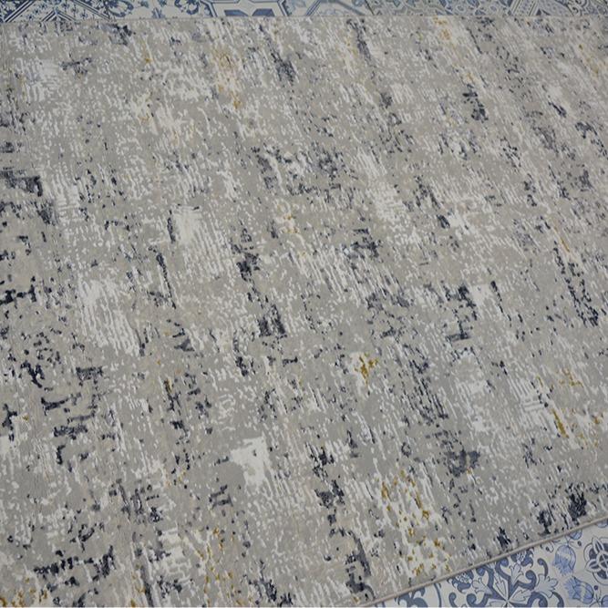 Karpet Lantai Abstrak Minimalis Modern Siberia Design Turki Q4 6159A Cream