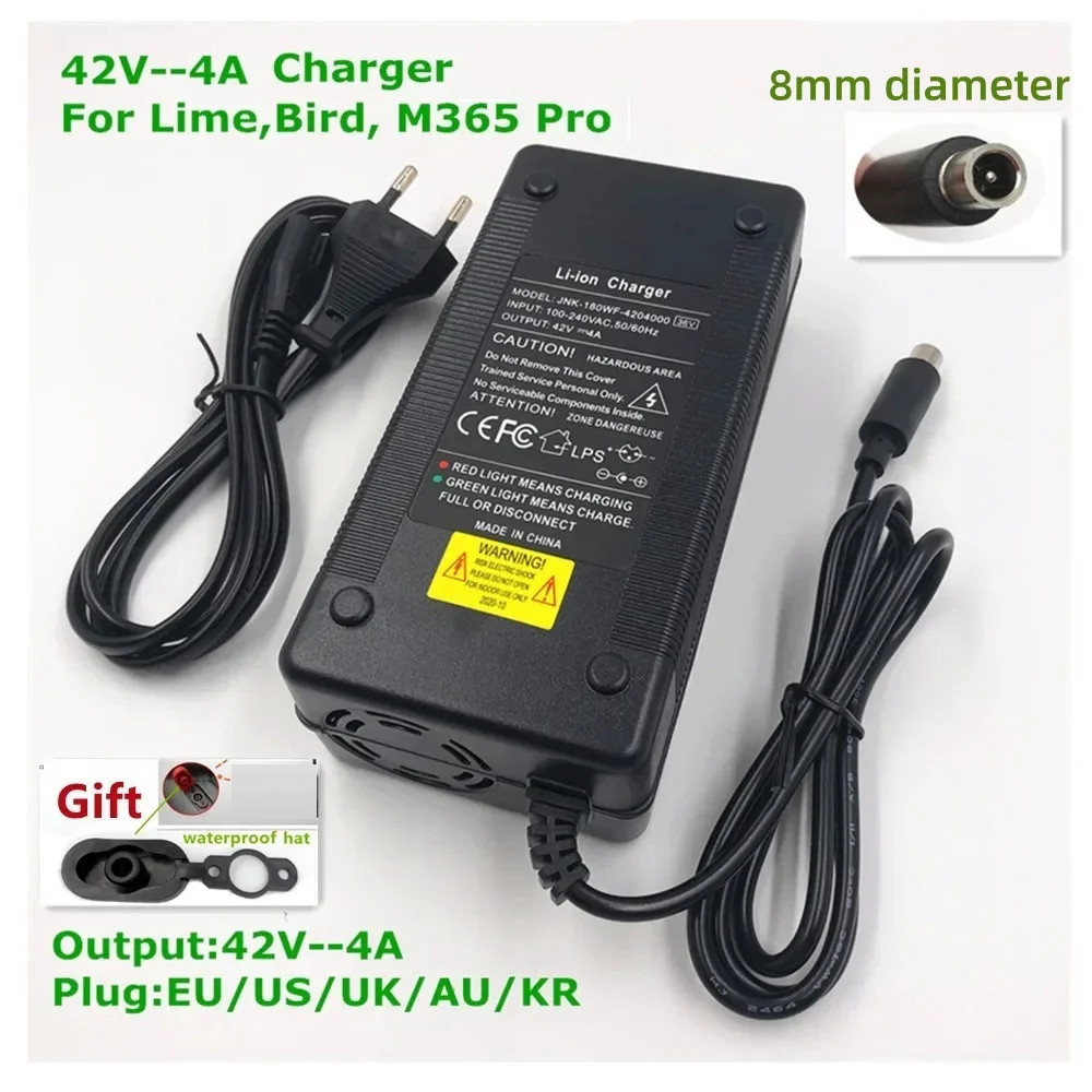 42V 4A Fast Charger For36V M365pro,bird,lime,ime-s,NinebotEs1,NinebotEs2,NinebotEs4