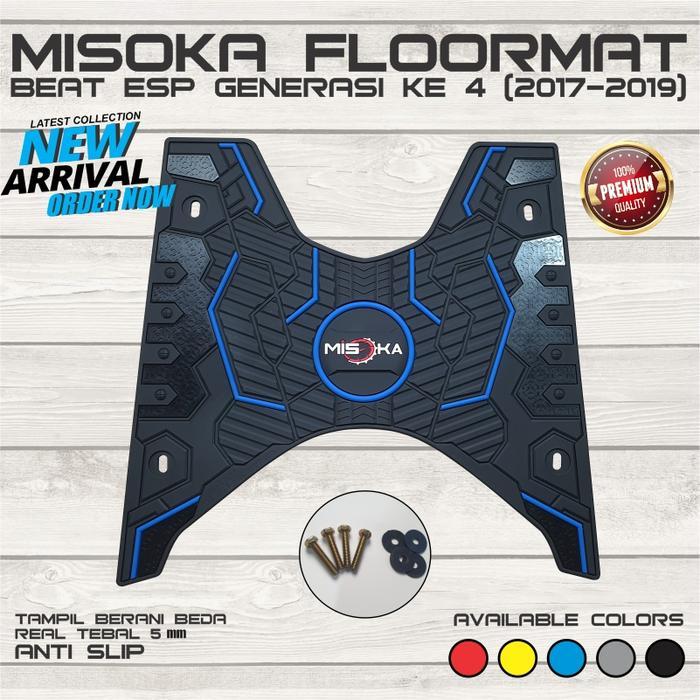 Misoka Floormat Beat Esp 2017 2019 Karpet Motor Rubber Karet Keren Murah